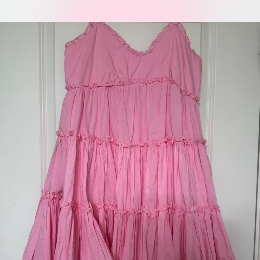 Pink Ruffled Kids Dress